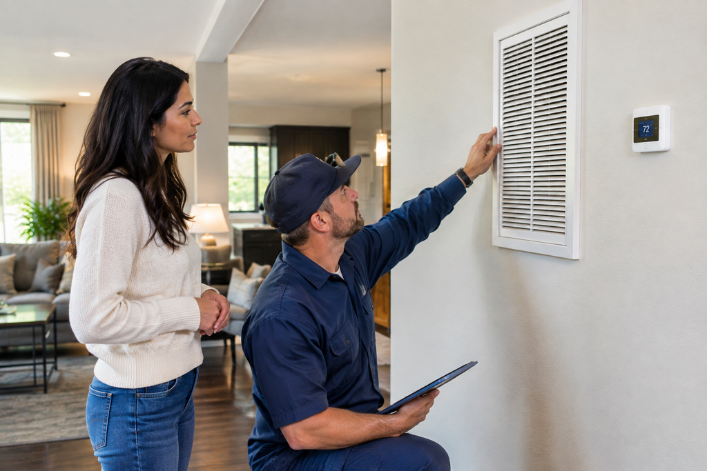 HVAC air duct cleaning